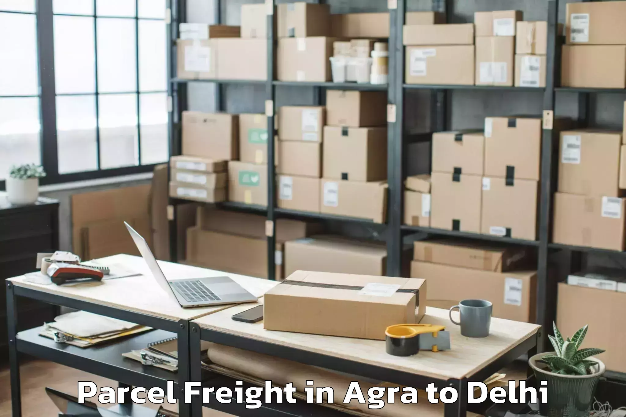 Easy Agra to D Mall Rohini Parcel Freight Booking